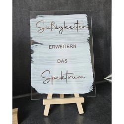 Süßigkeiten erweiter das Spektrum Candybar Naschbar transparenter oder weißer Acrylhintergrund ca. 18 x 13 cm