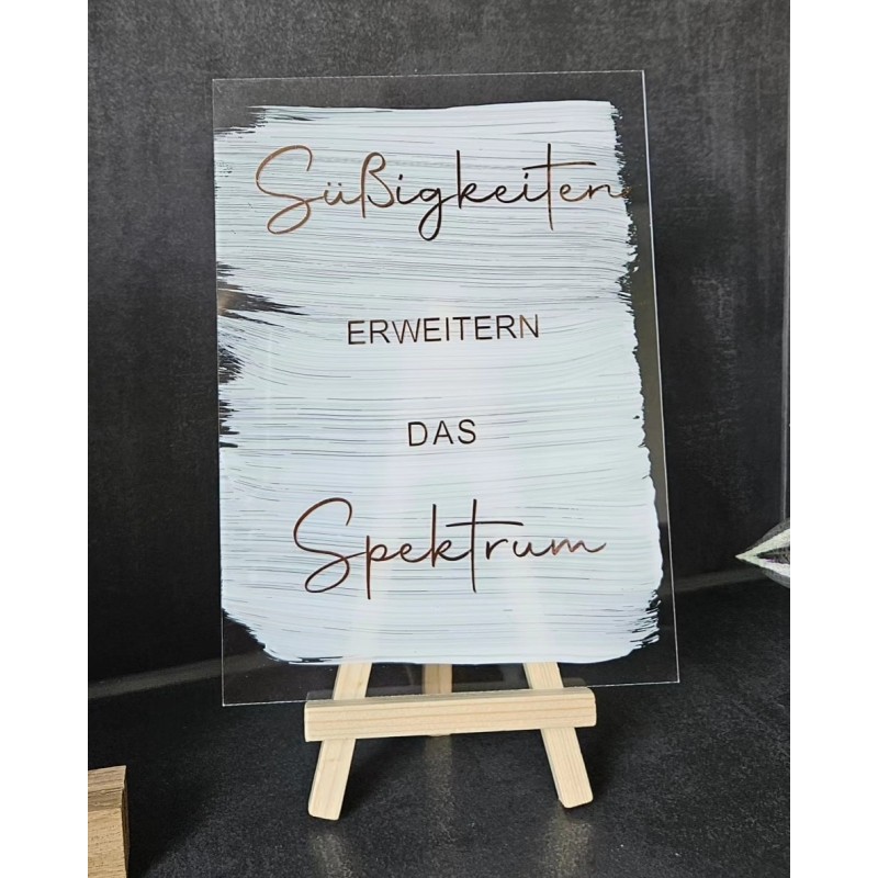 Süßigkeiten erweiter das Spektrum Candybar Naschbar transparenter oder weißer Acrylhintergrund ca. 18 x 13 cm