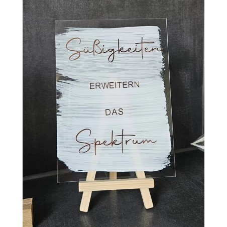 Süßigkeiten erweiter das Spektrum Candybar Naschbar transparenter oder weißer Acrylhintergrund ca. 18 x 13 cm