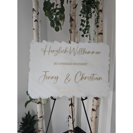 copy of copy of Acrylschild Hochzeit Willkommensschild 50 x 70 cm