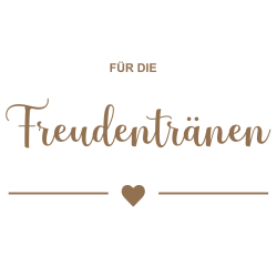 Für die Freudentränen in transparenter oder weißer Acrylhintergrund