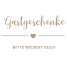 Gastgeschenke in transparenter oder weißer Acrylhintergrund