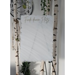 Sitzplan blanko als Acrylschild zum Selbstgestalten