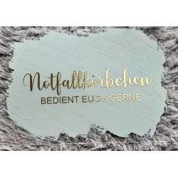 mintgrüner Hintergrund, schraffiert goldene Schrift