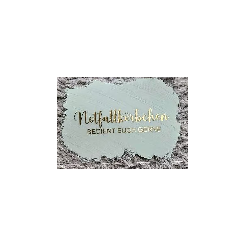 mintgrüner Hintergrund, schraffiert goldene Schrift