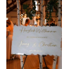 copy of copy of Acrylschild Hochzeit Willkommensschild 50 x 70 cm